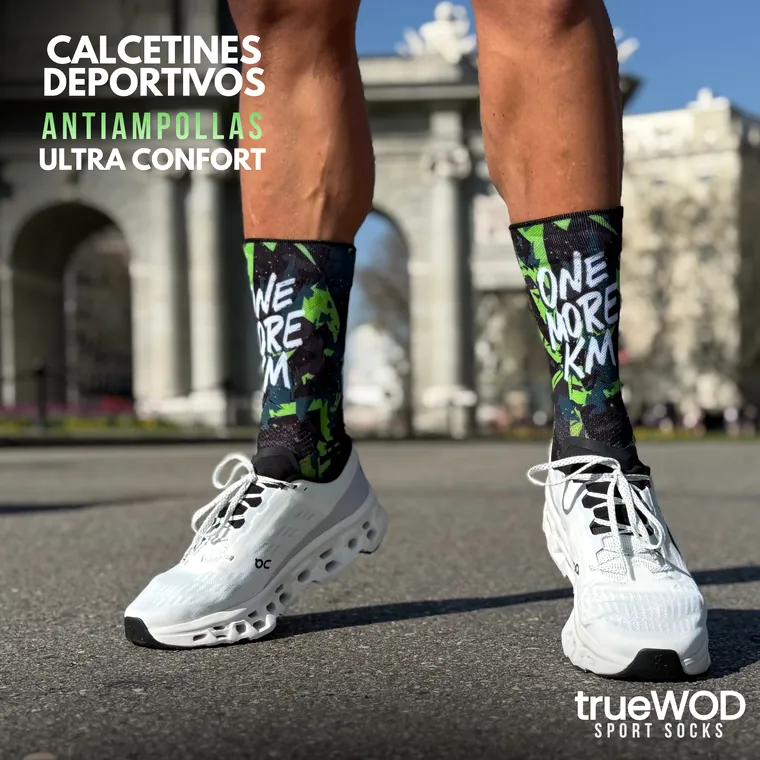 Calcetines trueWOD One More KM en una ruta de trail